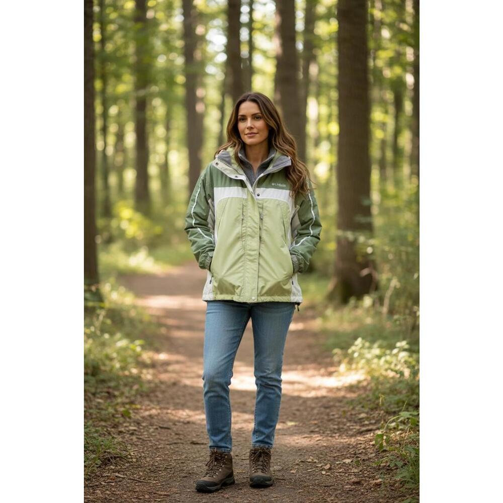 Columbia Woman's‎ Outdoor Jacket Green, SZ Large